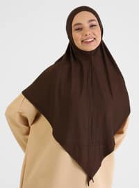 Viscose Hijab Light Brown Instant Scarf