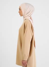 Viscose Hijab Light Beige Instant Scarf