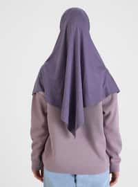 Viscose Hijab Plum Color Instant Scarf
