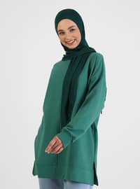حجابات جاهزة الأخضر الزمردي