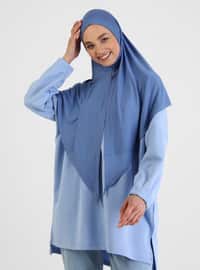 Viscose Hijab Jeans Blue Instant Scarf
