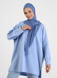 Viscose Hijab Jeans Blue Instant Scarf