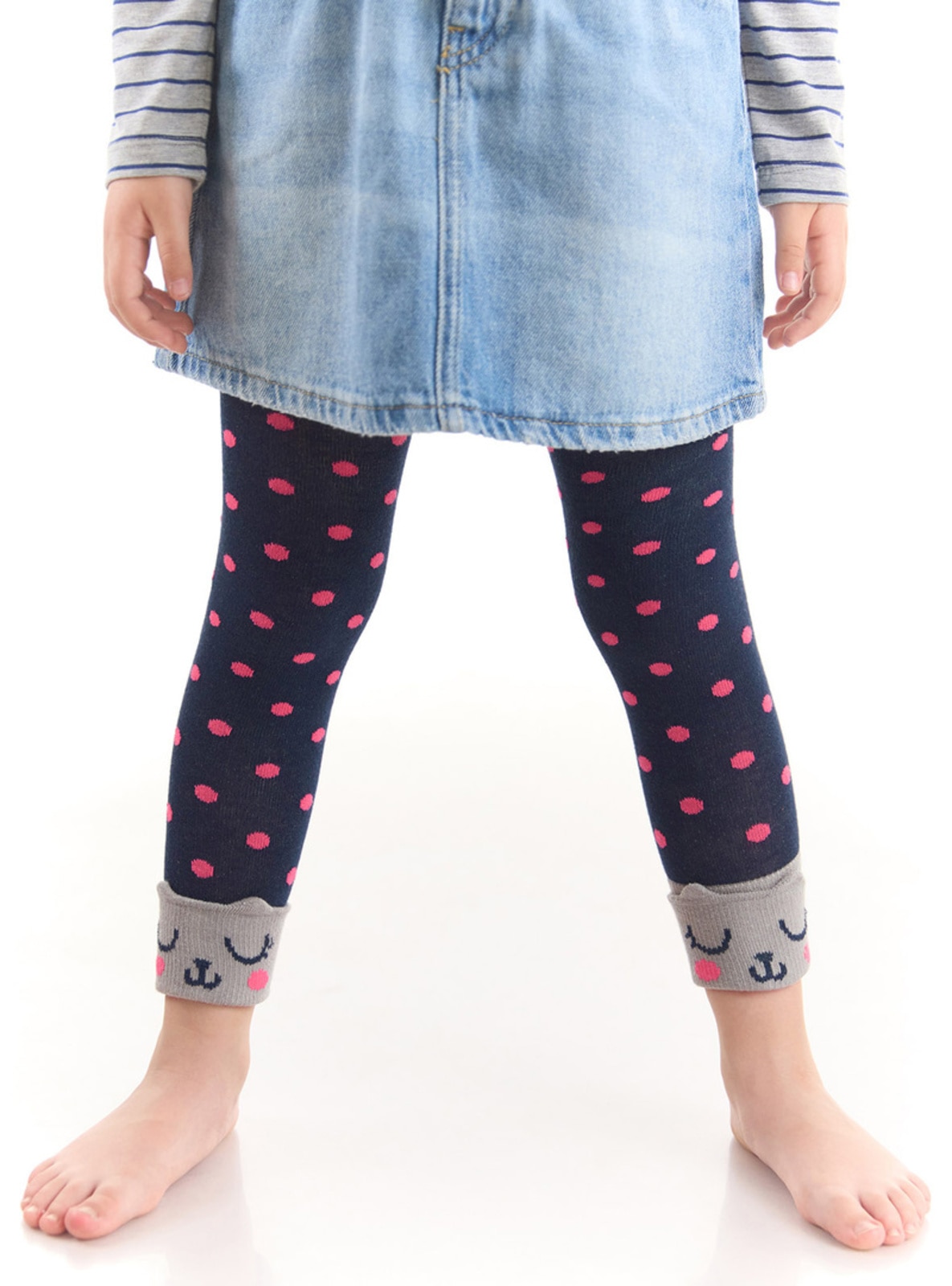 Cat Polka Dot Girl's Socks Tights