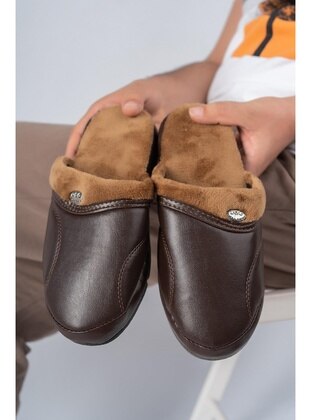 Brown - Sandal - Slippers - MUGGO AYAKKABI