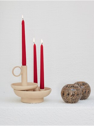 Red - Candle - GARIBANNI