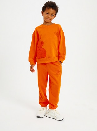Orange - Boys` Suit - KOOL AND KOMFY
