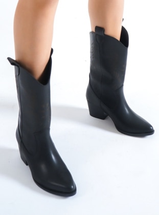 300gr - Black - Boots - Moda Değirmeni