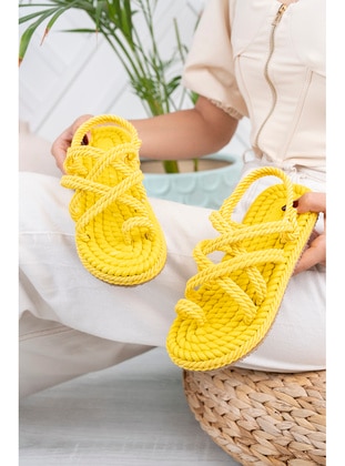 300gr - Yellow - Sandal - Moda Değirmeni
