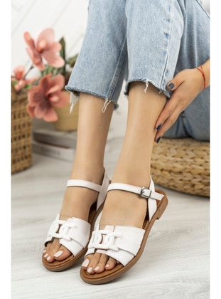 300gr - White - Sandal - Moda Değirmeni