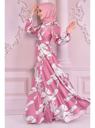 Dusty Rose - Modest Dress - Moda Merve