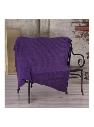 Dowry World Purple Sofa Throws