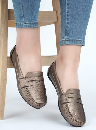 Casual Flat Shoes Copper