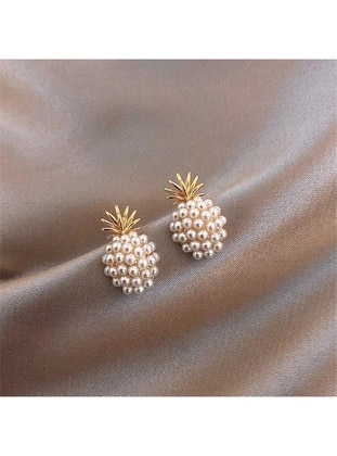Pineapple Earrings With Pearls