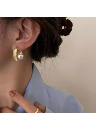 Gold - Earring - Pelin Aksesuar