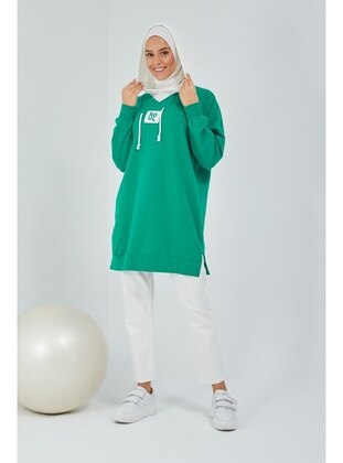 Green - Sweat-shirt - Meqlife