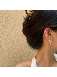 Flower Ghost Earrings With Pearls
