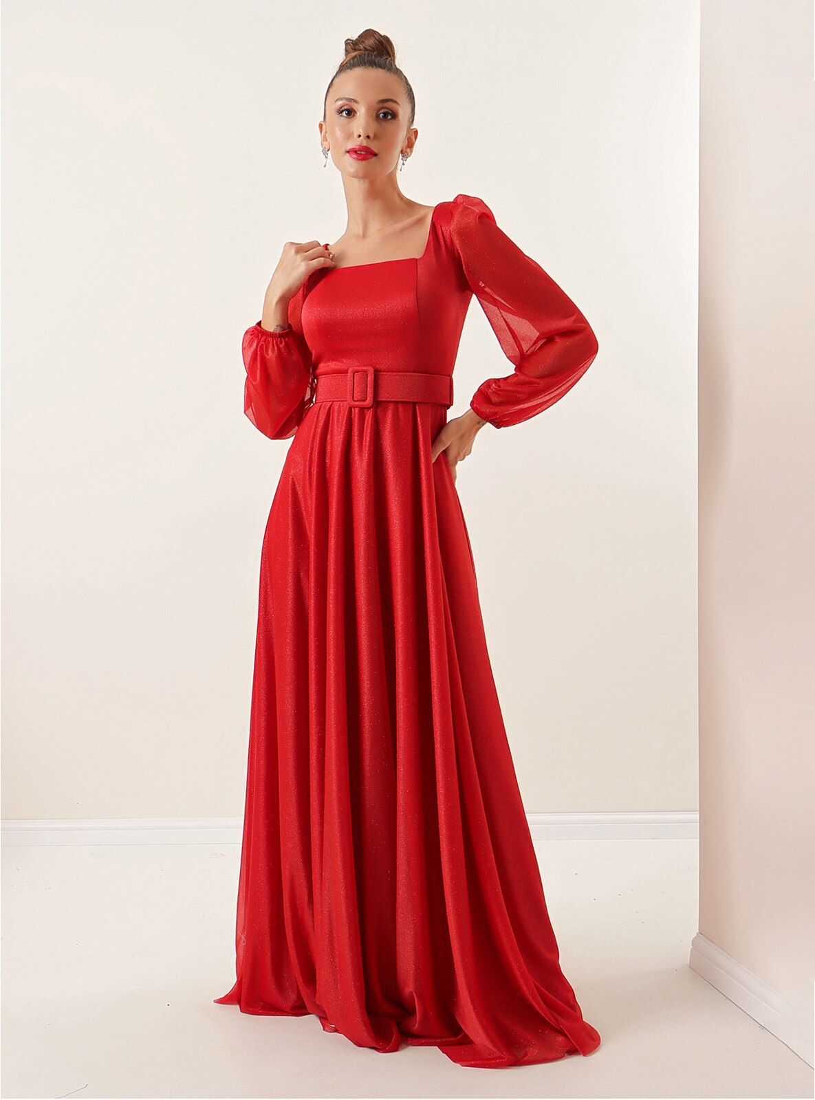 Fully Lined - Red - Sweatheart Neckline - Evening Dresses