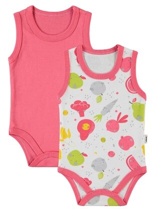 Baby Girl 2-piece Snap Fastened Body 1 18 Months Pomegranate Blossom Multicolor