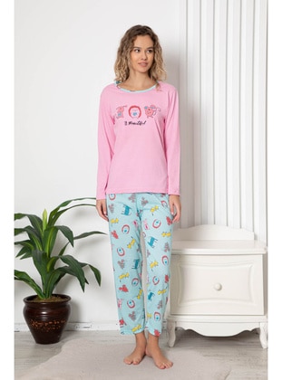 Pink - Pyjama Set - Maymara
