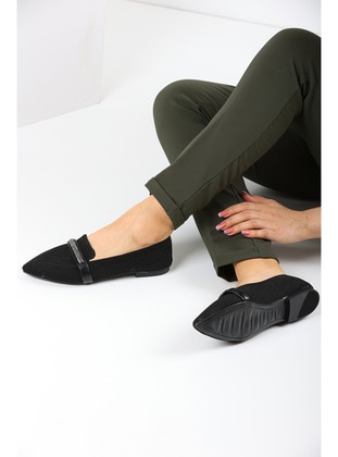 Black - Flat Shoes - En7