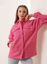 Pink - Cuban Collar - Jacket