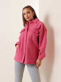 Pink - Cuban Collar - Jacket