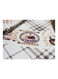 Soffy Fringed 2 Kitchen Napkin Coffee Color