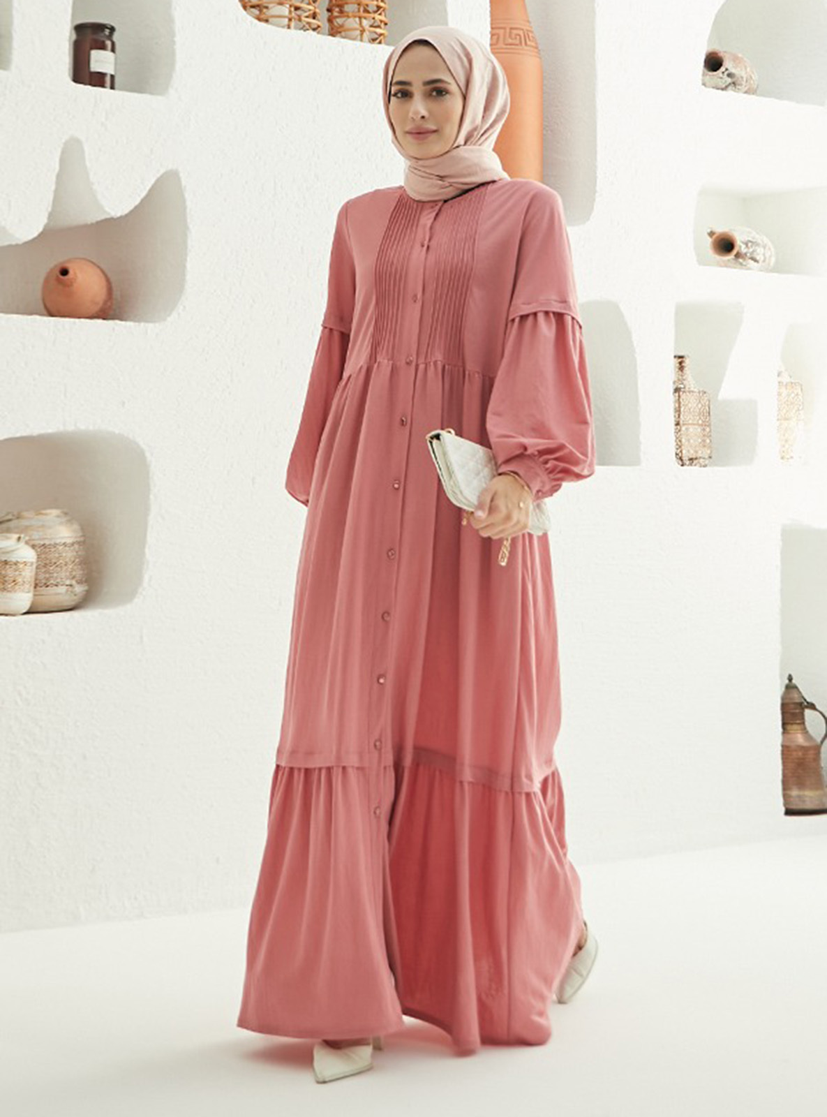 Crew neck - Unlined - Modest Dress