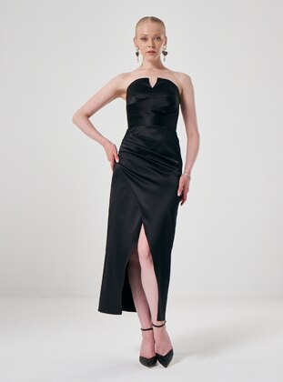 Fully Lined - Black - Evening Dresses - ESCOLL