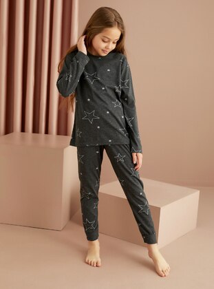  - Girls` Pyjamas - Siyah inci
