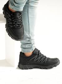 Sport - Black - Faux Leather - Men Shoes