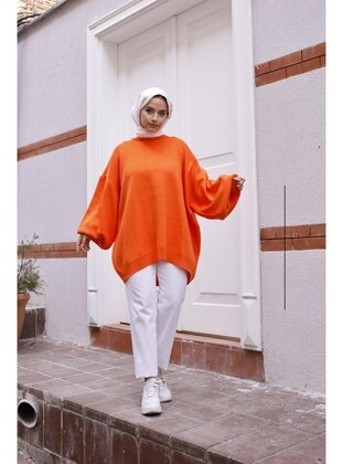 Lurex Moda Orange Knit Tunics