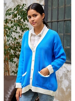 InStyle Blue Knit Cardigan