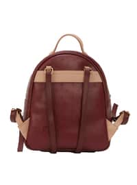Burgundy - Backpack - Backpacks
