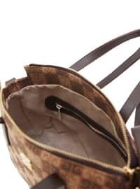 حقيبة بحمالة طويلة - بني - حقائب كروس