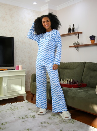 AKBENİZ Blue Pyjama Set
