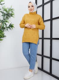  Mustard Knit Tunics