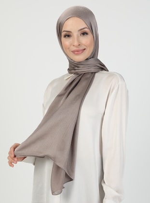 Janjan Chiffon Shawl Mink