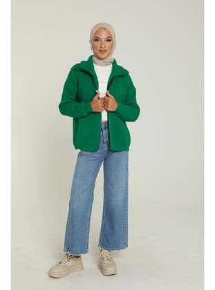Maymara Green Knit Cardigan