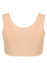 Padded Big Bustier Skin Color With Thick Straps