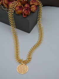 Collier Fleur de Vie Doré