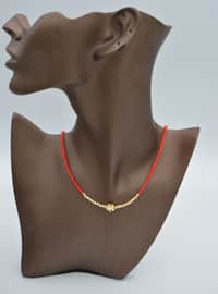 Thin Necklace Red