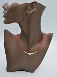 Thin Necklace Red