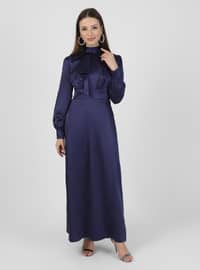 Hijab Evening Dress Navy Blue