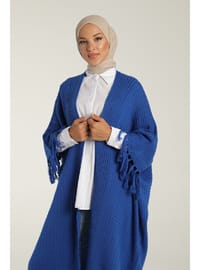  Blue Knit Cardigan