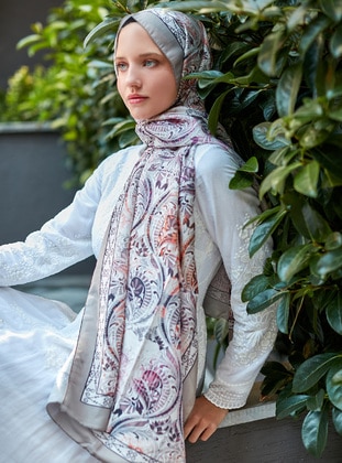 Ethnic Patterned Shawl Multicolor