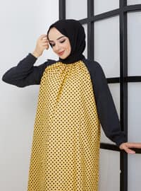 SAHRA AFRA Yellow Modest Dress