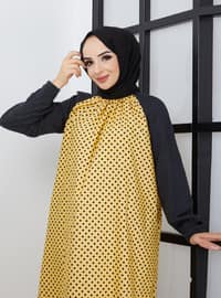 فستان أصفر SAHRA AFRA
