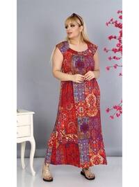 Red - Plus Size Dress
