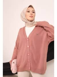 Dark Powder Women's Button Down Hijab Sweater Cardigan